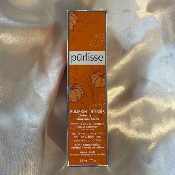 Purlisse Pumpkin & Ginger Detoxifying Charcoal Mask 2.5 oz- all skin types - Picture 1 of 6